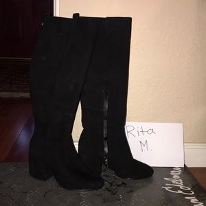 Sam Edelman Thora black suede boots